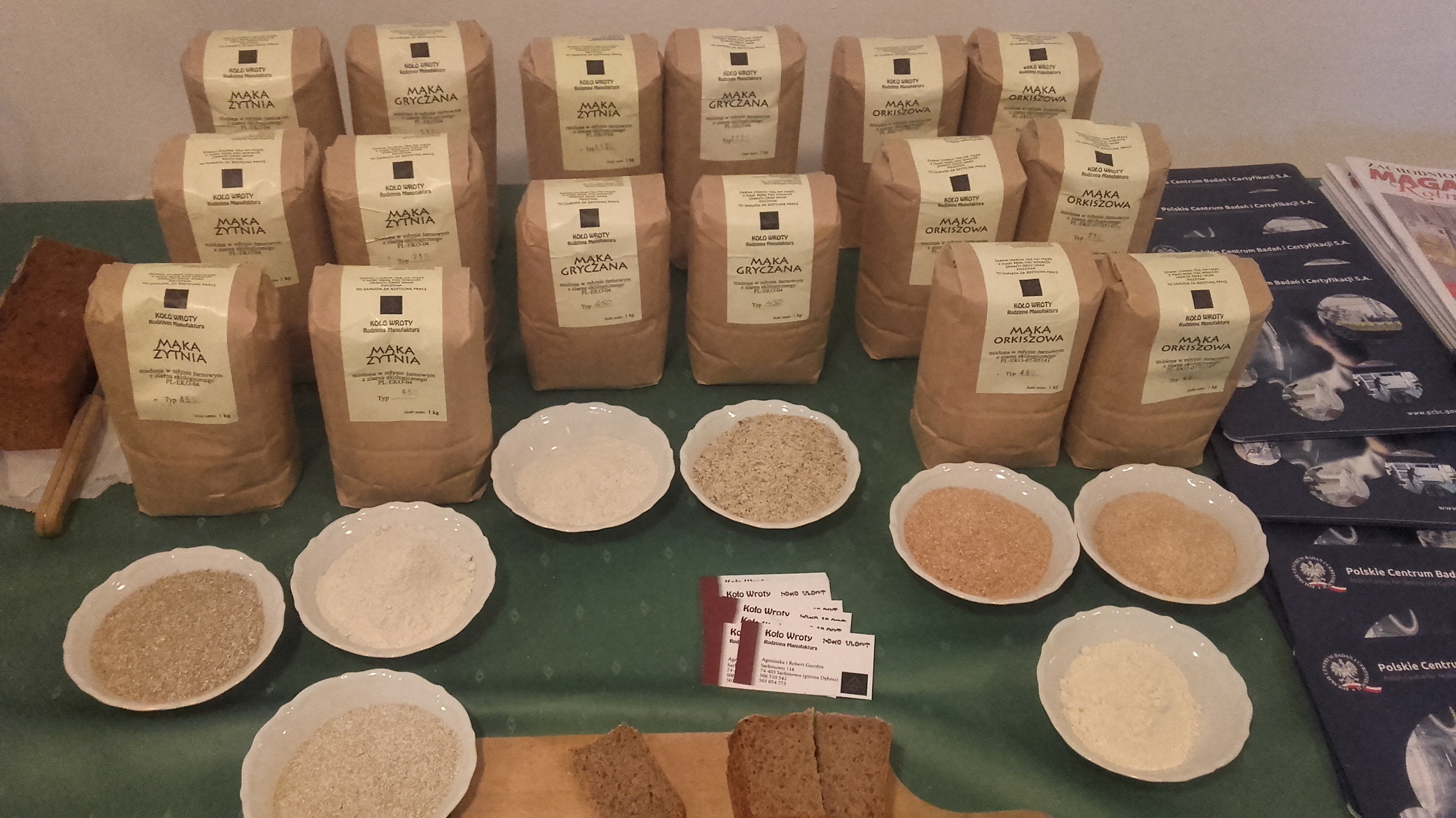 Prezentacja produktów ekologicznych Wystawiane produkty ekologiczne z naszego województwa