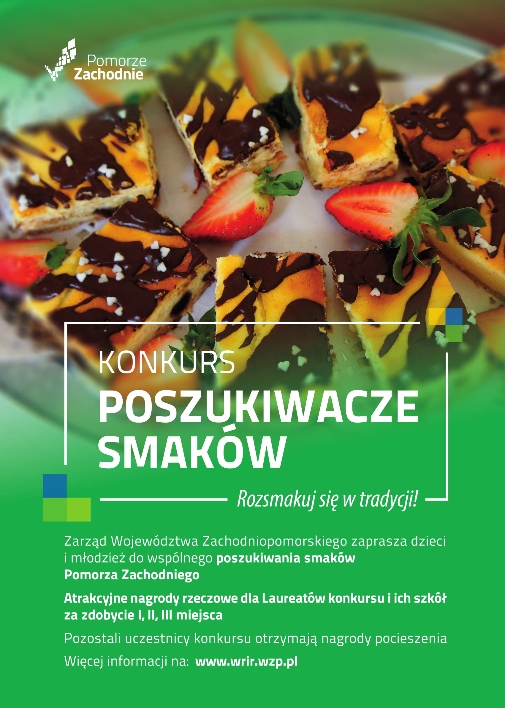 Plakat konkursu „Poszukiwacze Smaków”