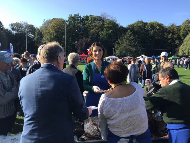 Uczestnicy Wojewódzkich Dożynek 2019 w Trzebiatowie mogli skosztować plonów i produktów. 