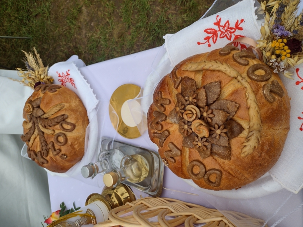 Chlebki dekoracyjne z napisem dożynki 2021 