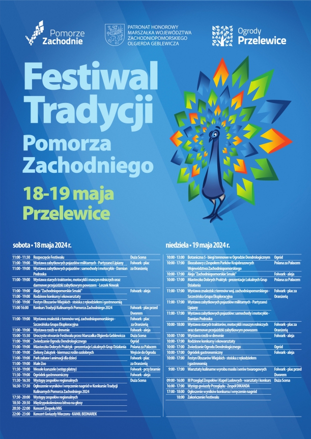 Program Festiwalu Tradycji Pomorza Zachodniego w Przelewicach