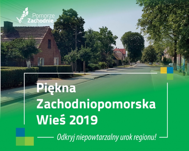 plakat konkursu Piękna Zachodniopomorska Wieś 2019