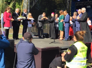 Uroczyste rozpoczęcie Wojewódzkich Dożynek 2019 w Trzebiatowie. 