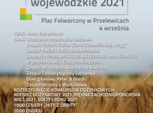 plakat informacyjny Dozynki Wojewódzkie 2021