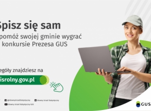 Rolniczka zachęcająca do wzięcia udziału w Konkursie